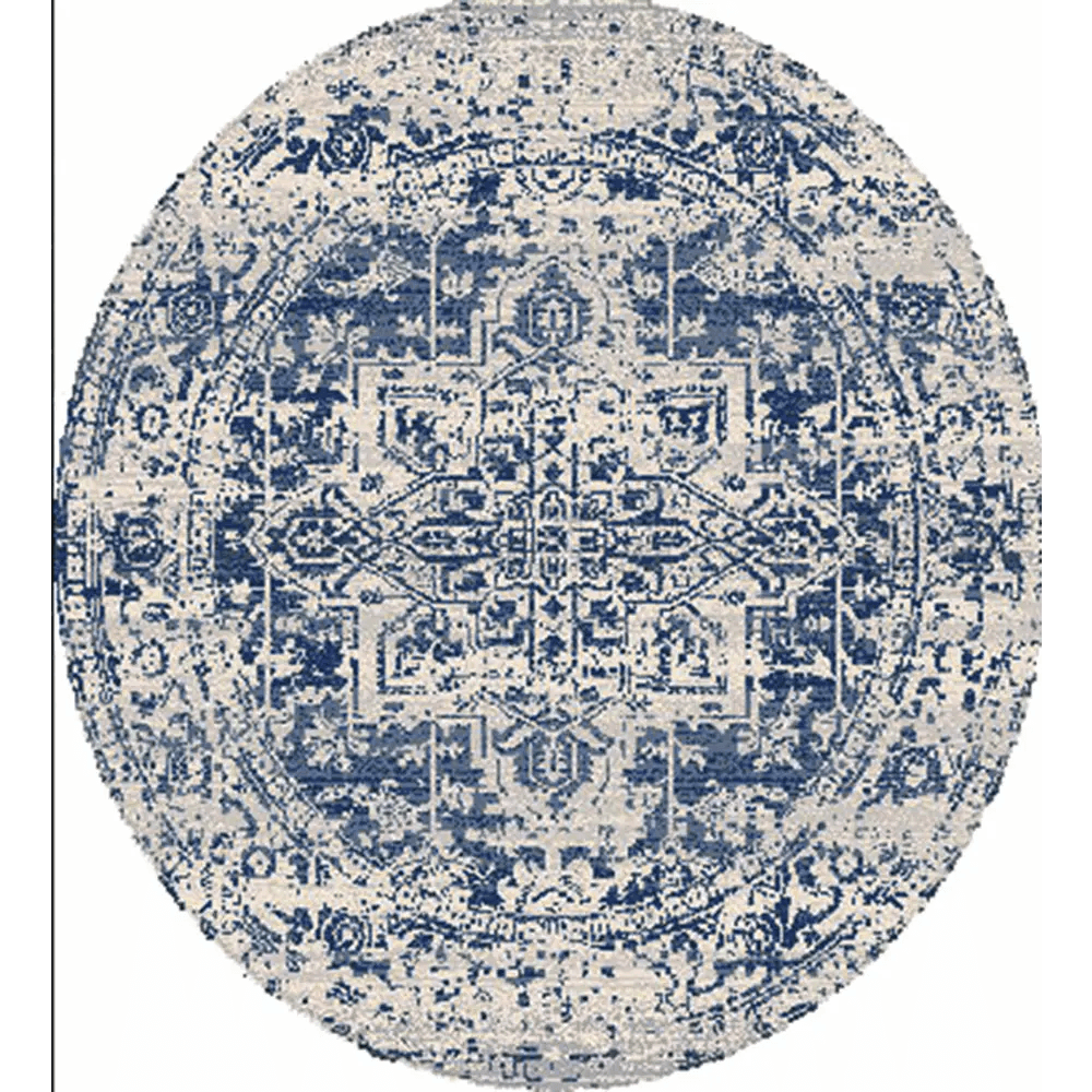 Elegant Rachel Navy Area Rug for Timeless Style - Estalios