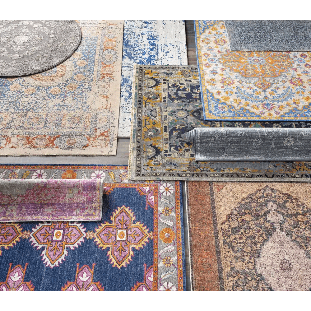 Elegant Rachel Navy Area Rug for Timeless Style - Estalios