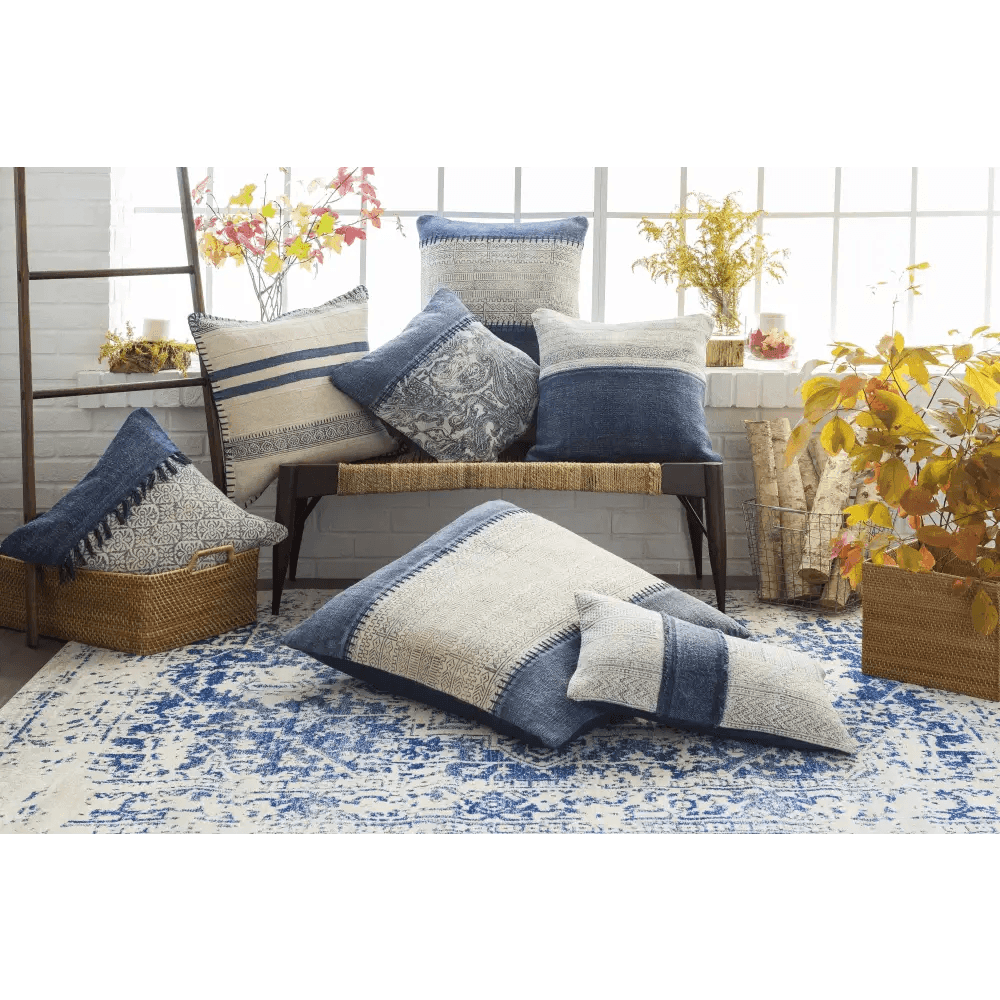 Elegant Rachel Navy Area Rug for Timeless Style - Estalios