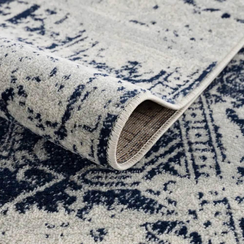 Elegant Rachel Navy Area Rug for Timeless Style - Estalios