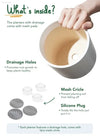 Elegant Set of 3 White Plant Pots (10", 8", 6") with Drainage Hole & Plug - Perfect for Indoor and Patio Decor
