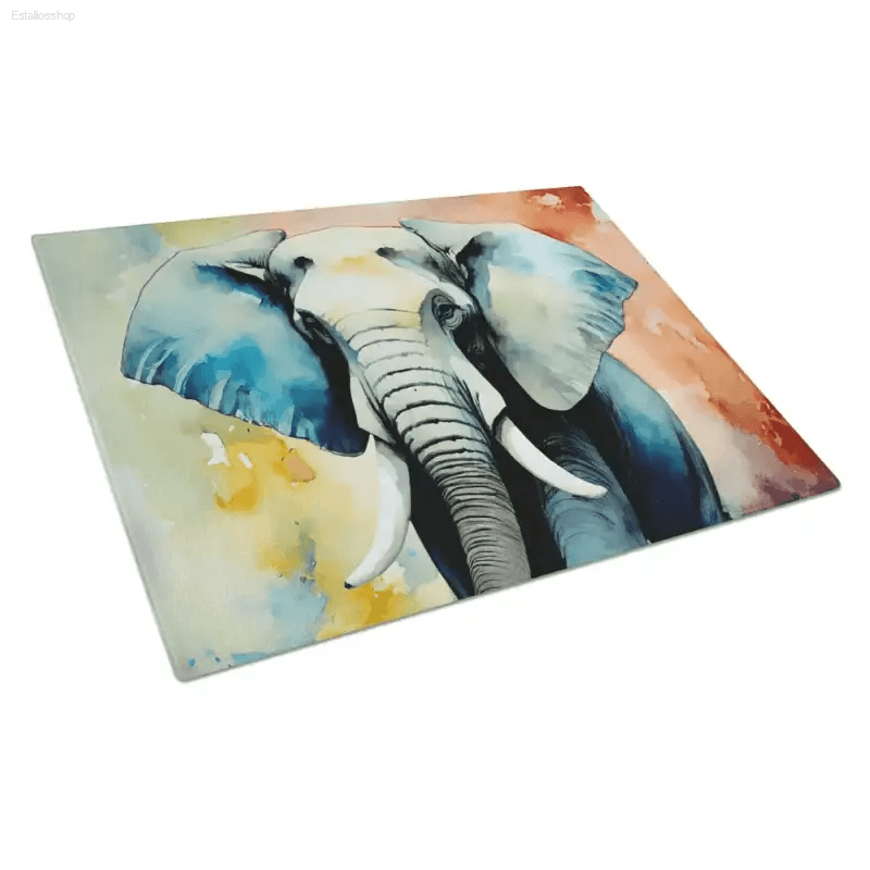 Elephantastic Watercolor Cutting Board! - Estalios