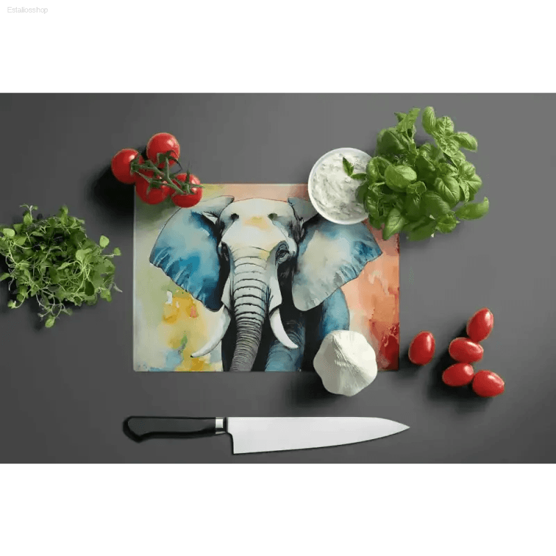 Elephantastic Watercolor Cutting Board! - Estalios