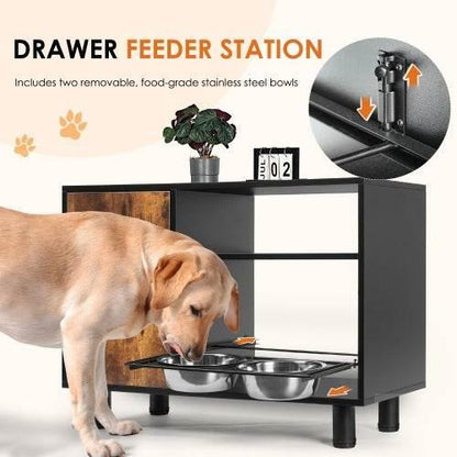 Elevate Your Pet Mealtime with Stylish Feeding Station - Estalios