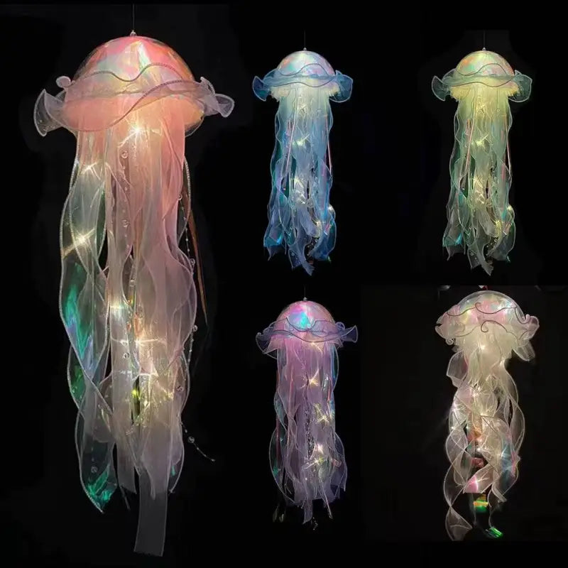 Enchanting Jellyfish Lantern - LED Night Light for a Dreamy Atmosphere, Perfect for Home Decor and Photo Props - Estalios