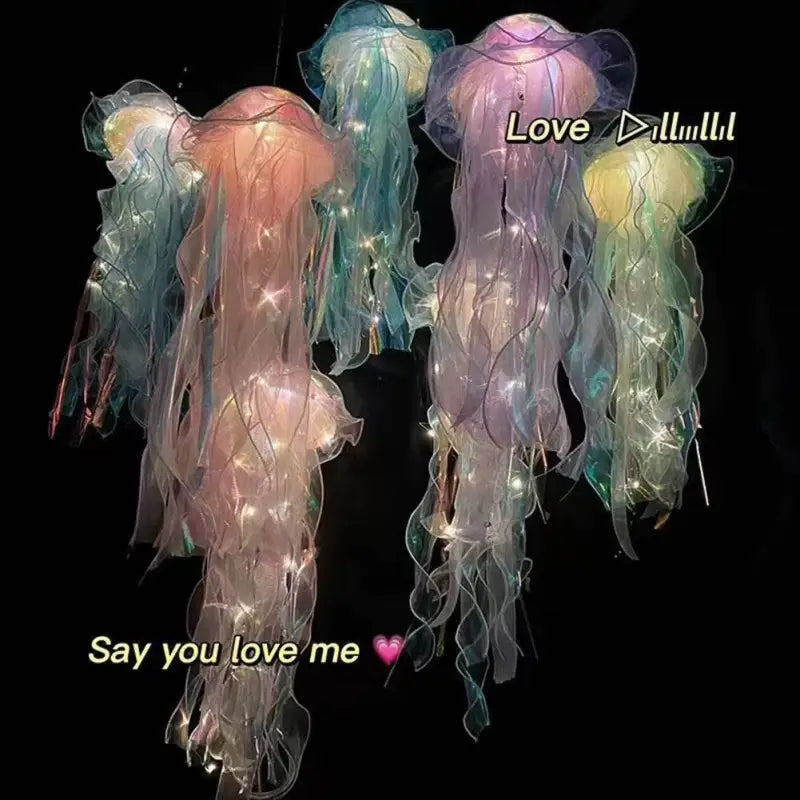 Enchanting Jellyfish Lantern - LED Night Light for a Dreamy Atmosphere, Perfect for Home Decor and Photo Props - Estalios