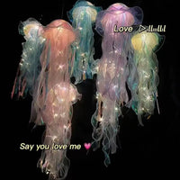 Enchanting Jellyfish Lantern - LED Night Light for a Dreamy Atmosphere, Perfect for Home Decor and Photo Props - Estalios