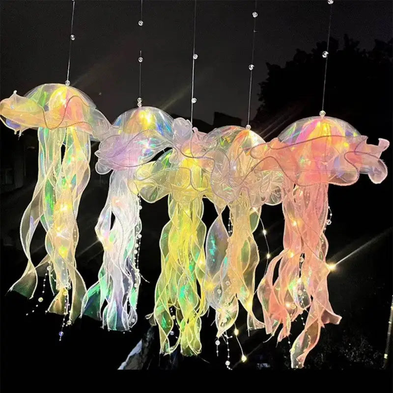 Enchanting Jellyfish Lantern - LED Night Light for a Dreamy Atmosphere, Perfect for Home Decor and Photo Props - Estalios