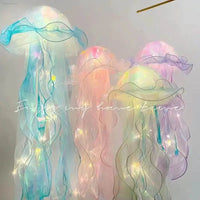 Enchanting Jellyfish Lantern - LED Night Light for a Dreamy Atmosphere, Perfect for Home Decor and Photo Props - Estalios