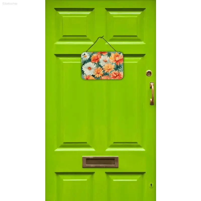 Enchanting Kitchen Doorway Watercolor! **Description:** Transform your kitchen with this delightful watercolor print, showcasing a charming green door adorned - Estalios