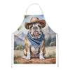 English Bulldog Cowboy Apron for Cooking and Crafts - Estalios