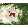 English Bulldog Merry Christmas Ornament: Adorable Holiday Hunk! Get Ready to Deck the Halls with the Cutest Christmas Ornament Ever! this Blank Ceramic Ornament Features - Estalios