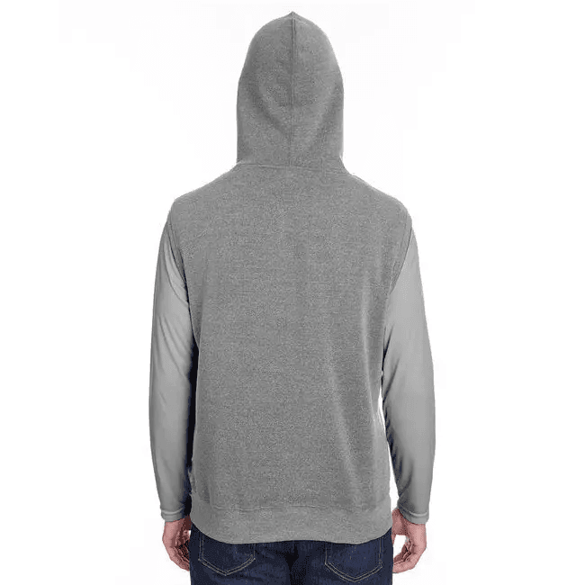 Comfortable Adult Triblend Fleece Sleeveless Hoodie - BLACK - S - Estalios
