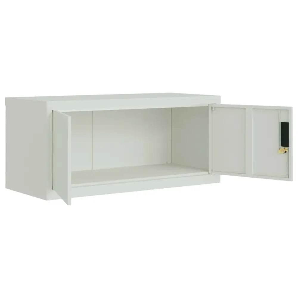 Epic Metal Storage Cabinets: White, Gray & Light Gray - Estalios