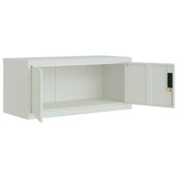 Epic Metal Storage Cabinets: White, Gray & Light Gray - Estalios