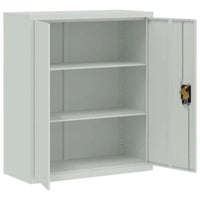 Epic Metal Storage Cabinets: White, Gray & Light Gray - Estalios