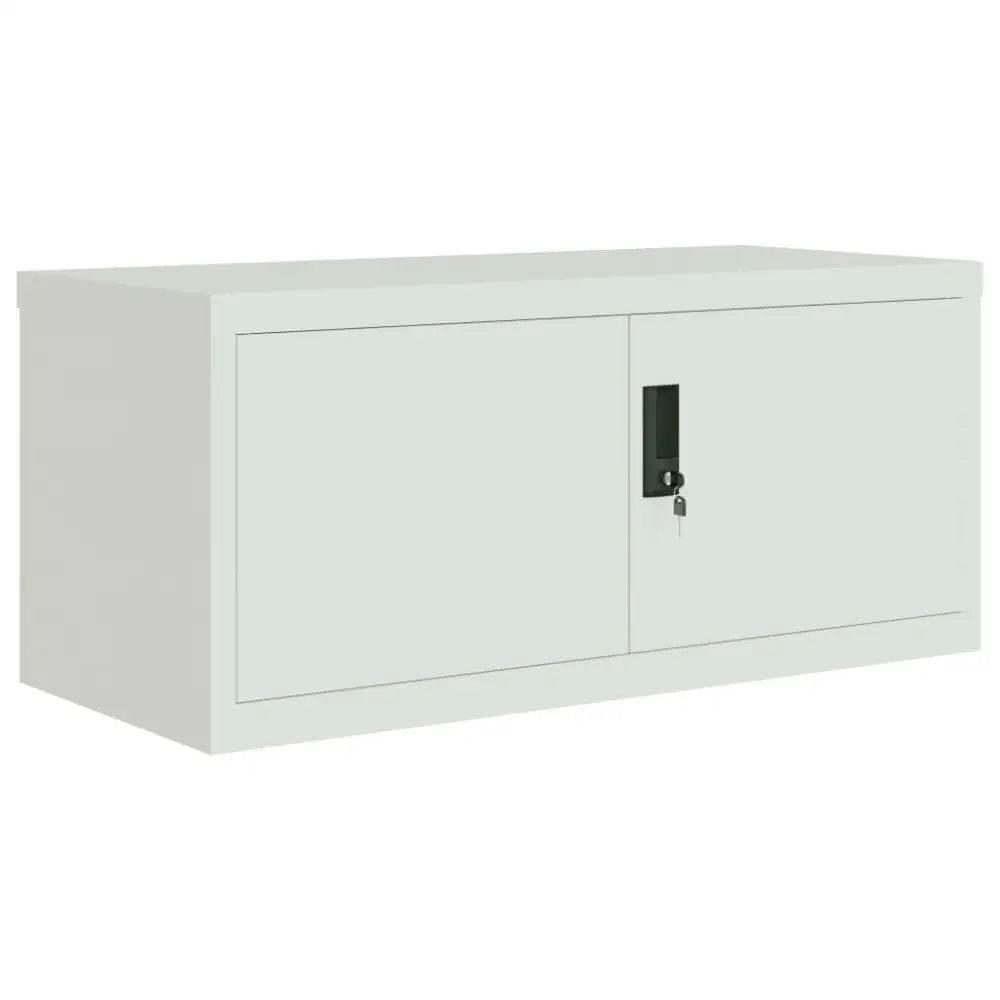 Epic Metal Storage Cabinets: White, Gray & Light Gray - Estalios