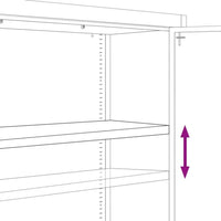 Epic Metal Storage Cabinets: White, Gray & Light Gray - Estalios