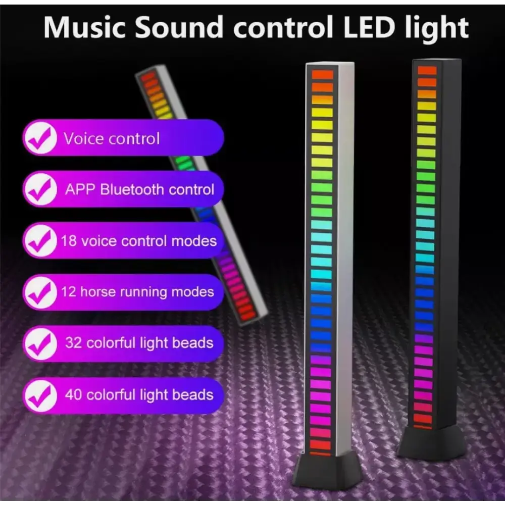 LED music sound control lights in Epic Reactive Music Light Gaming Setup for ultimate vibes