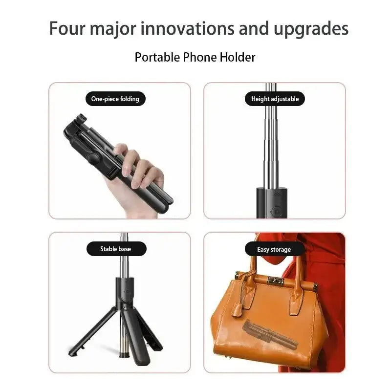 Portable phone holder highlights of Epic Tripod Selfie Stick Deals for perfect selfies