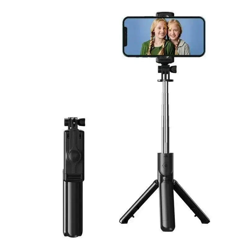 Black tripod selfie stick with phone holder for epic selfie stick deals