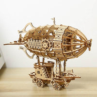 Epic Wooden Steampunk Airship: Soar Through Imagination - Estalios