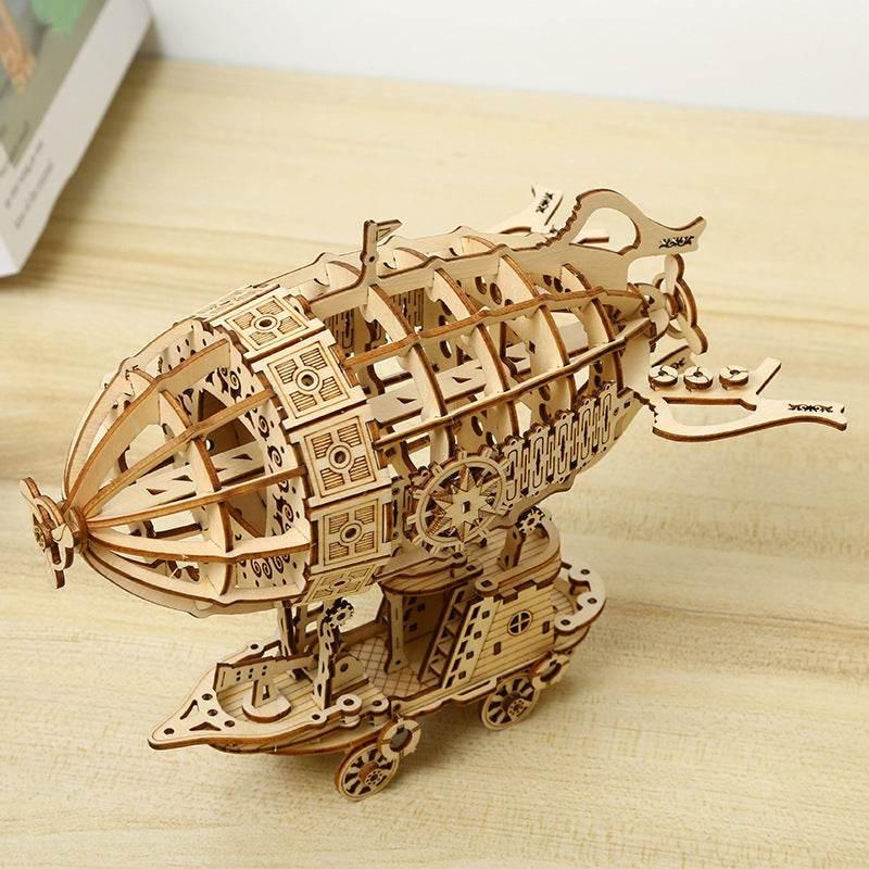 Epic Wooden Steampunk Airship: Soar Through Imagination - Estalios