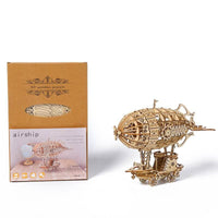 Epic Wooden Steampunk Airship: Soar Through Imagination - Estalios
