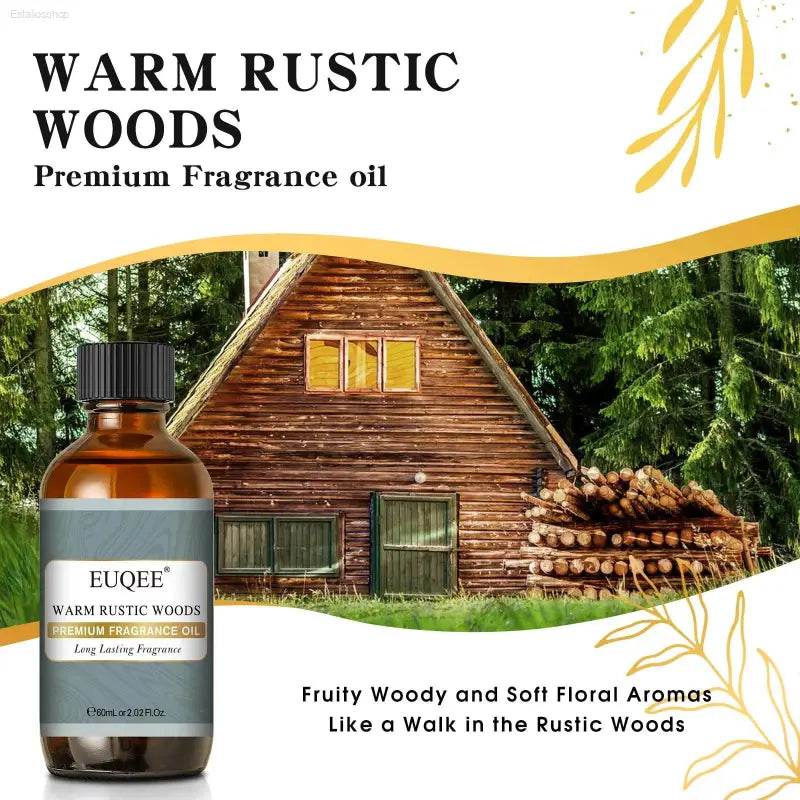 EUQEE 60ml Men's Fragrance Oils for Car Diffusion Aromas - Estalios