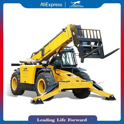 Yellow telescopic forklift showcasing Europe Custom High Telehandler Discounts