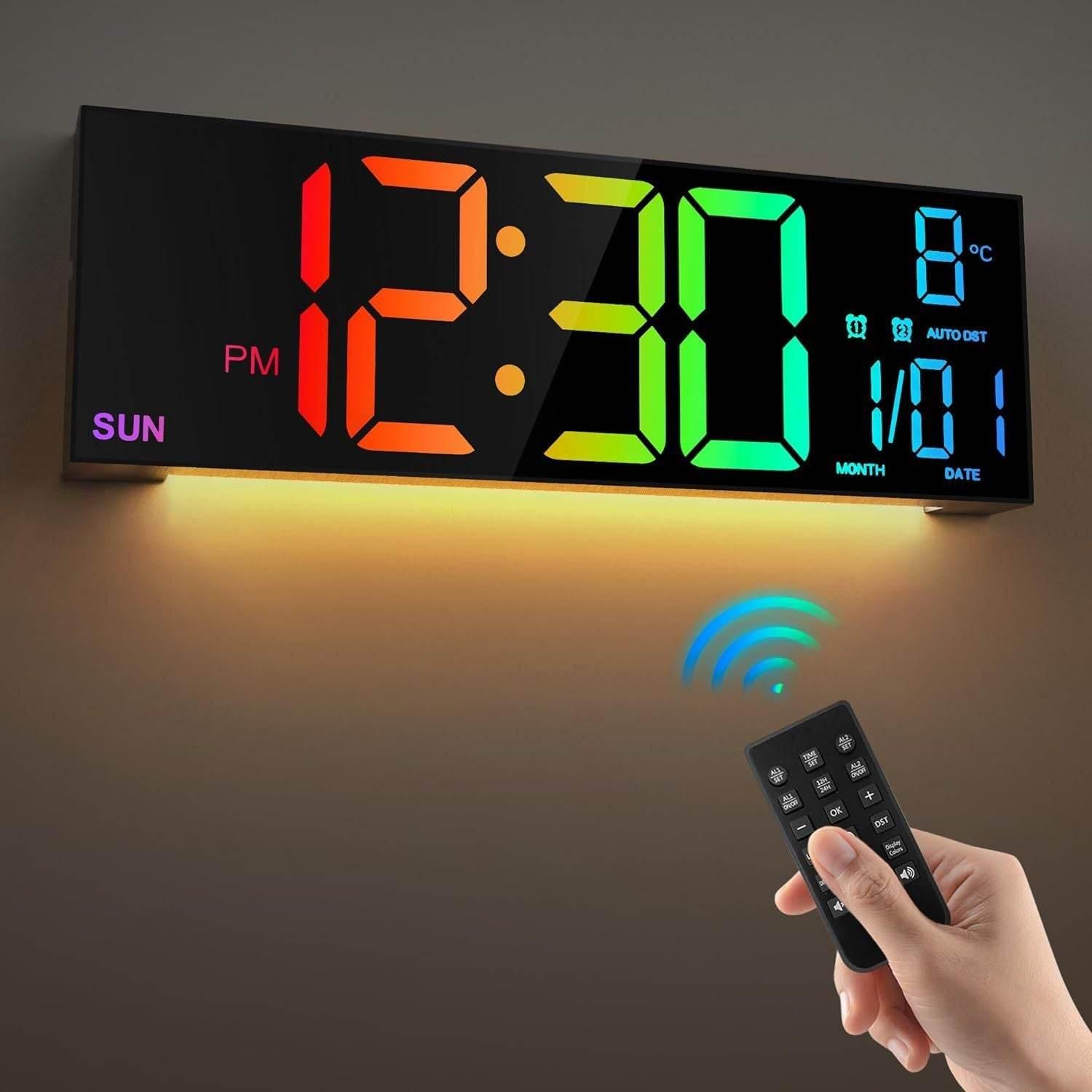 Explore Quality Fashion and Essentials for Everyone at Our Store 

Large Digital Wall Clock with Remote Control Big LED Dual Alarm - Estalios