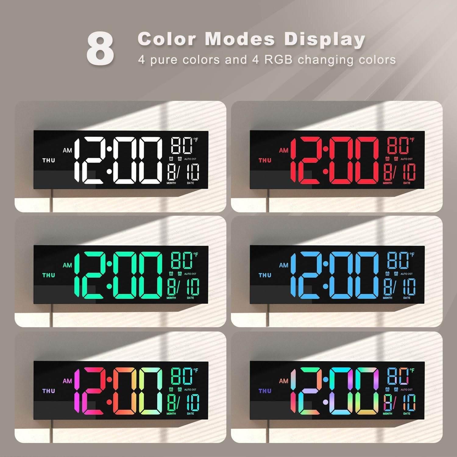 Explore Quality Fashion and Essentials for Everyone at Our Store 

Large Digital Wall Clock with Remote Control Big LED Dual Alarm - Estalios