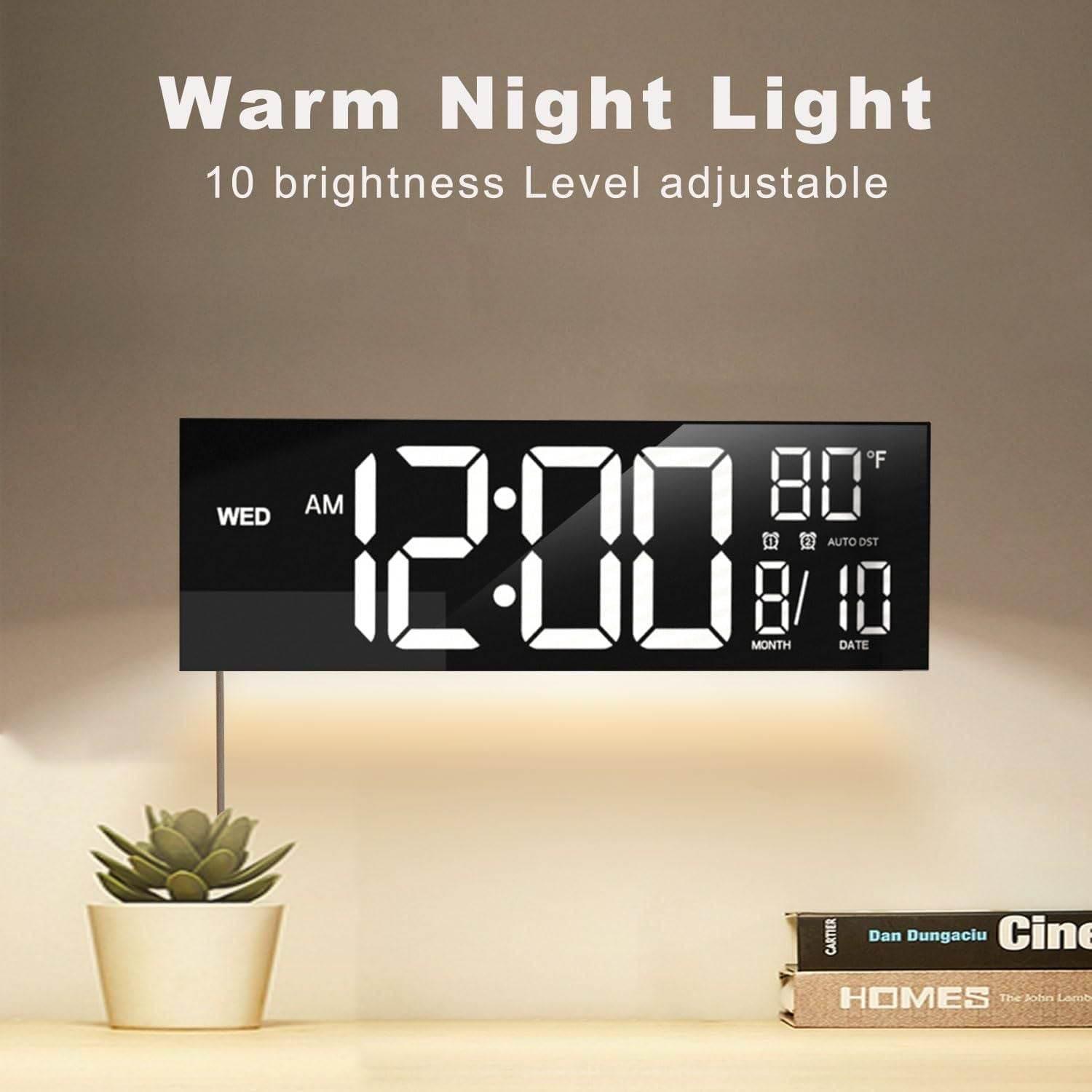 Explore Quality Fashion and Essentials for Everyone at Our Store 

Large Digital Wall Clock with Remote Control Big LED Dual Alarm - Estalios