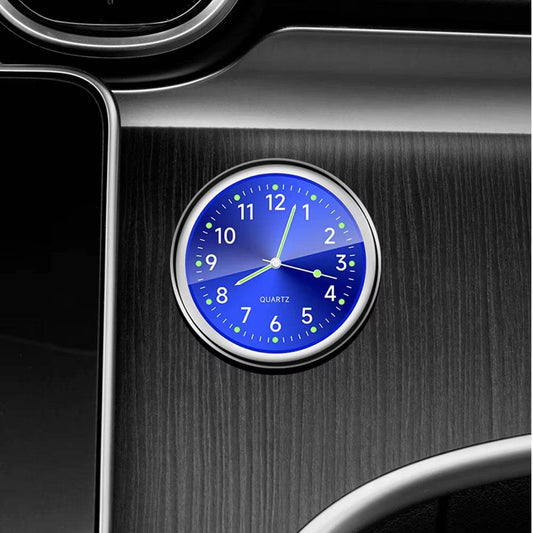 Luminous Mini Car Clock Stick-On Quartz Auto Accessories - Estalios
