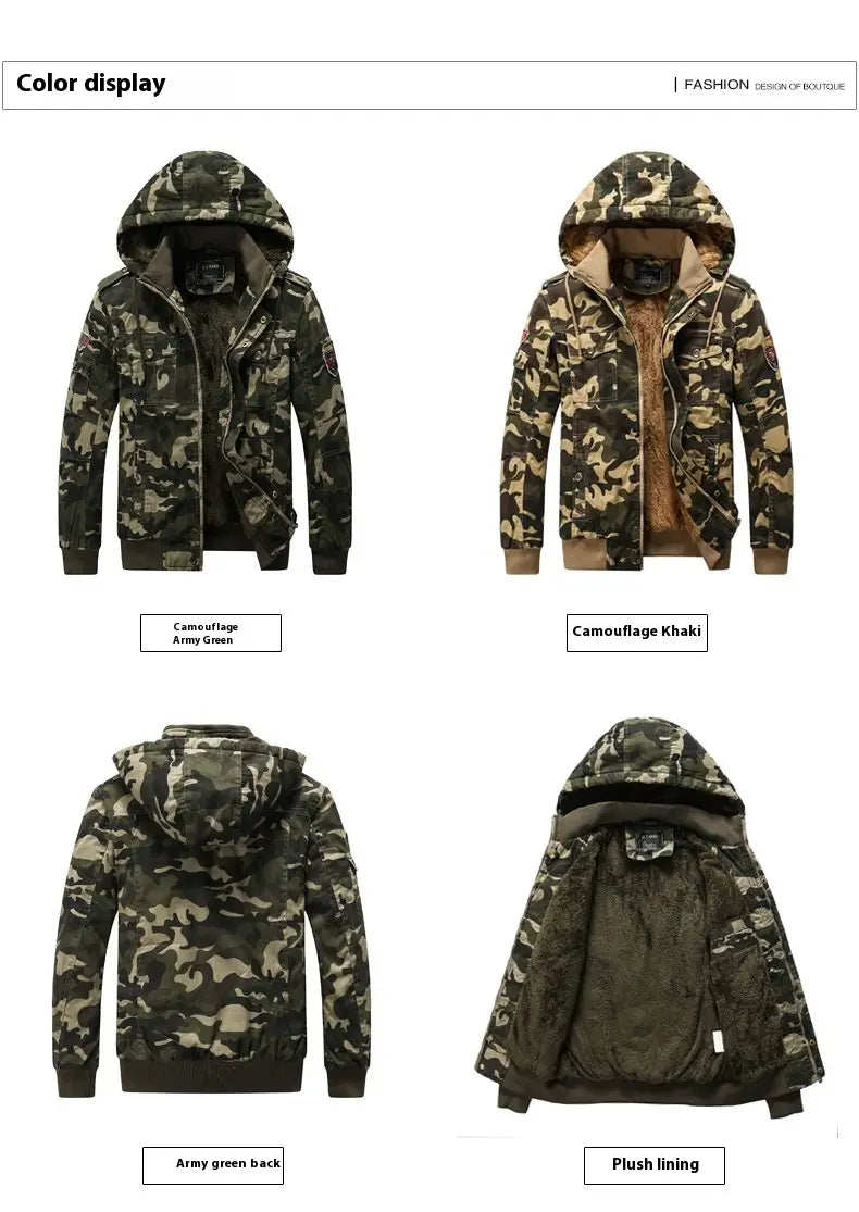 Casual Men’s Jacket Camouflage Printed Outerwear