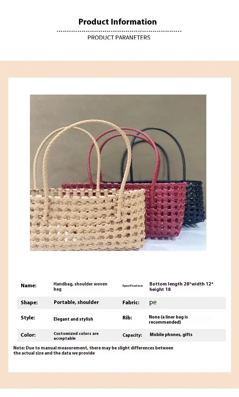 Hollow Out Woven Bag - Popular French Style