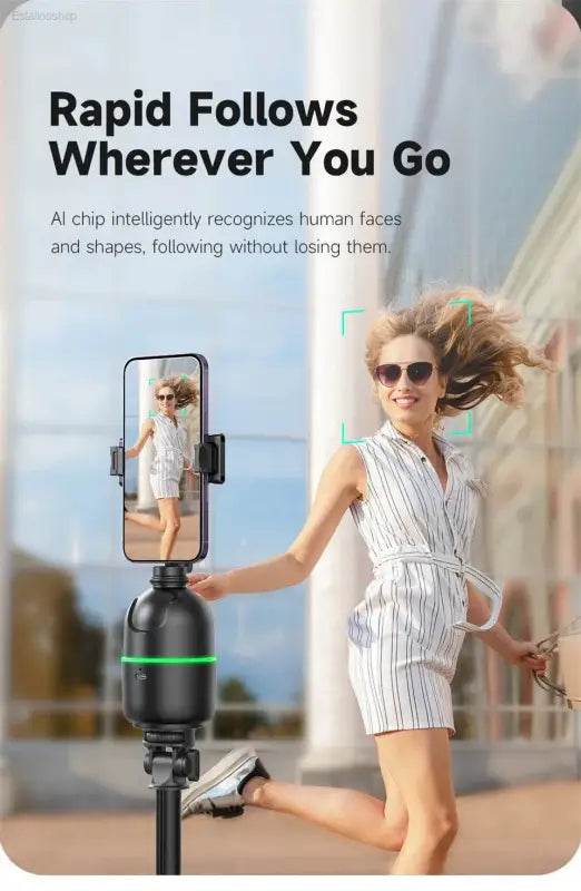 FANGTUOSI AI Smart Gimbal 360° Face Tracking Smartphone Stabilizer - Estalios