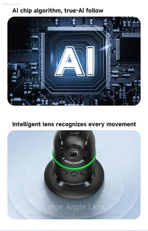 FANGTUOSI AI Smart Gimbal 360° Face Tracking Smartphone Stabilizer - Estalios