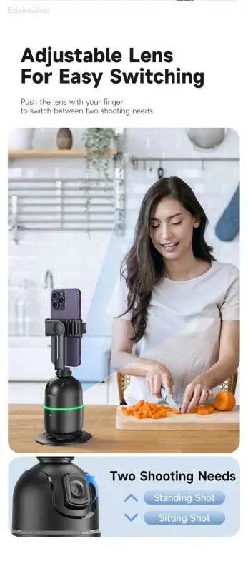 FANGTUOSI AI Smart Gimbal 360° Face Tracking Smartphone Stabilizer - Estalios
