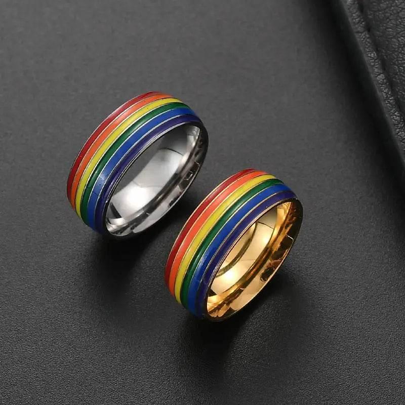 Rainbow Riot Rings: Unleash Your Inner Radiance! - Estalios