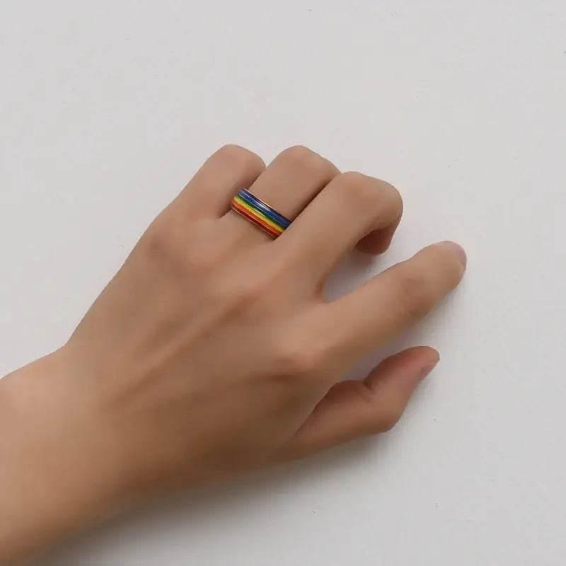 Rainbow Riot Rings: Unleash Your Inner Radiance! - Estalios