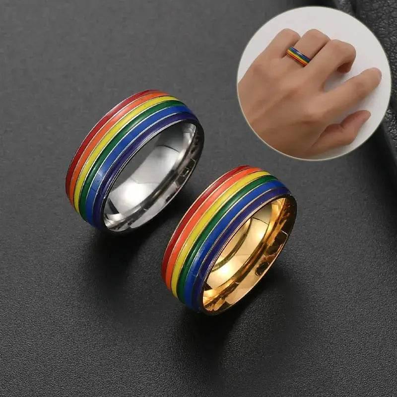 Rainbow Riot Rings: Unleash Your Inner Radiance! - Estalios