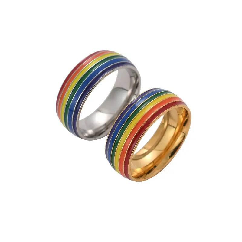 Rainbow Riot Rings: Unleash Your Inner Radiance! - Estalios
