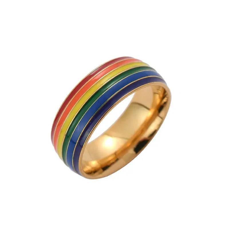 Rainbow Riot Rings: Unleash Your Inner Radiance! - Estalios
