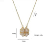 Fashion Retro Clover Heart Pendant Necklace for Women - Estalios