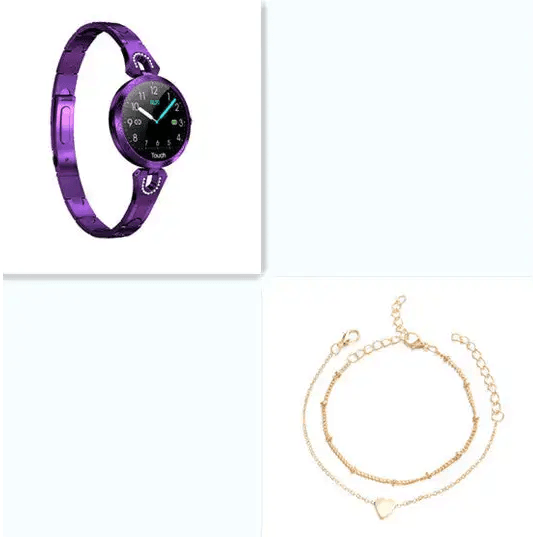 Fashion Women's Smart Watch Waterproof Wearable Device Heart Rate Monitor Sports Smartwatch - Estalios