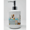 Bathroom Bliss White English Bulldog Soap Dispenser - Estalios