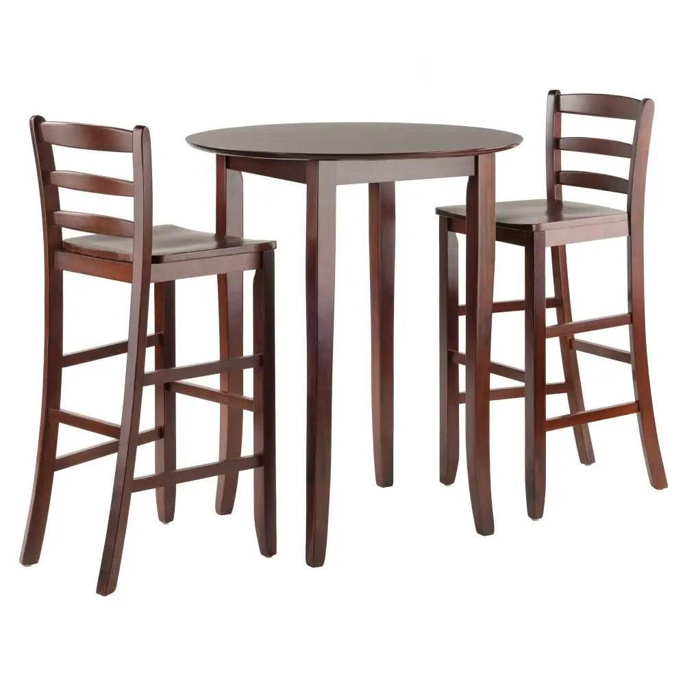 Fiona 3-Pc High Round Table with Stools for Dining - Estalios