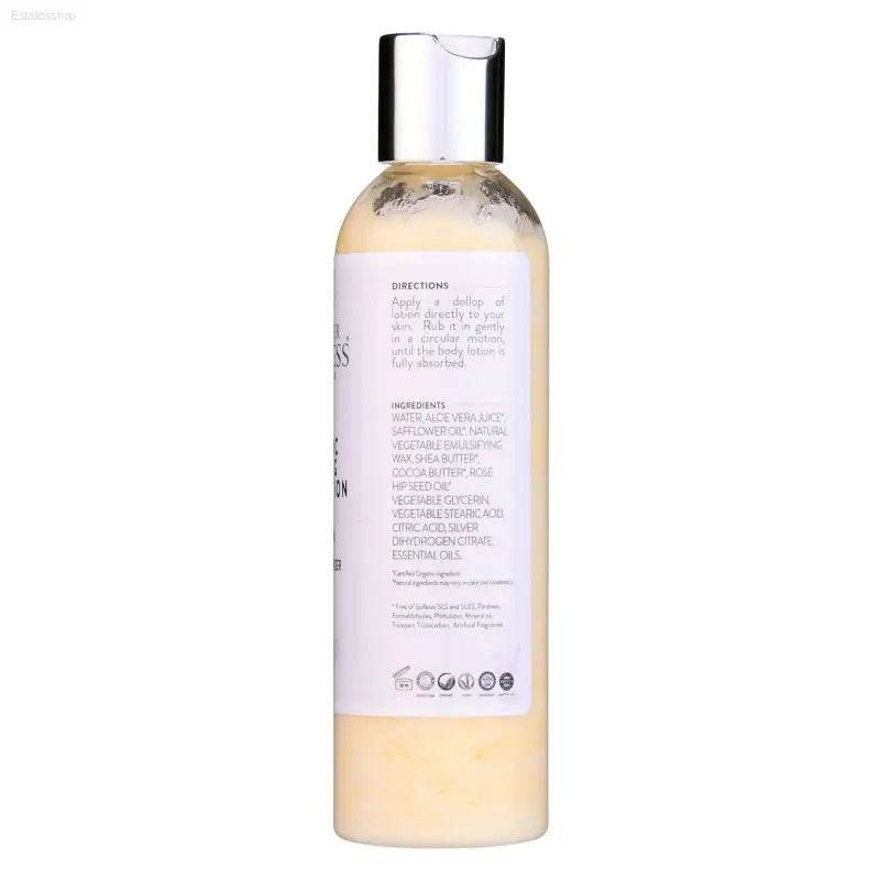 Bottle of body lotion.