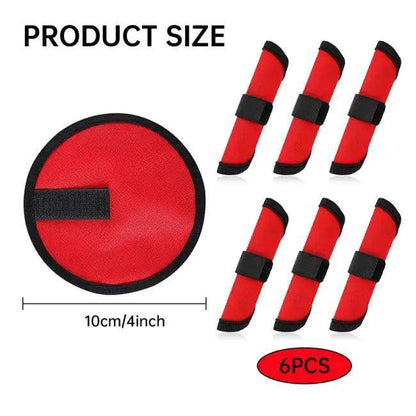 Fishing Lure Wraps Set with Rod and Six Black Catch Pads for Safe Storage - Estalios